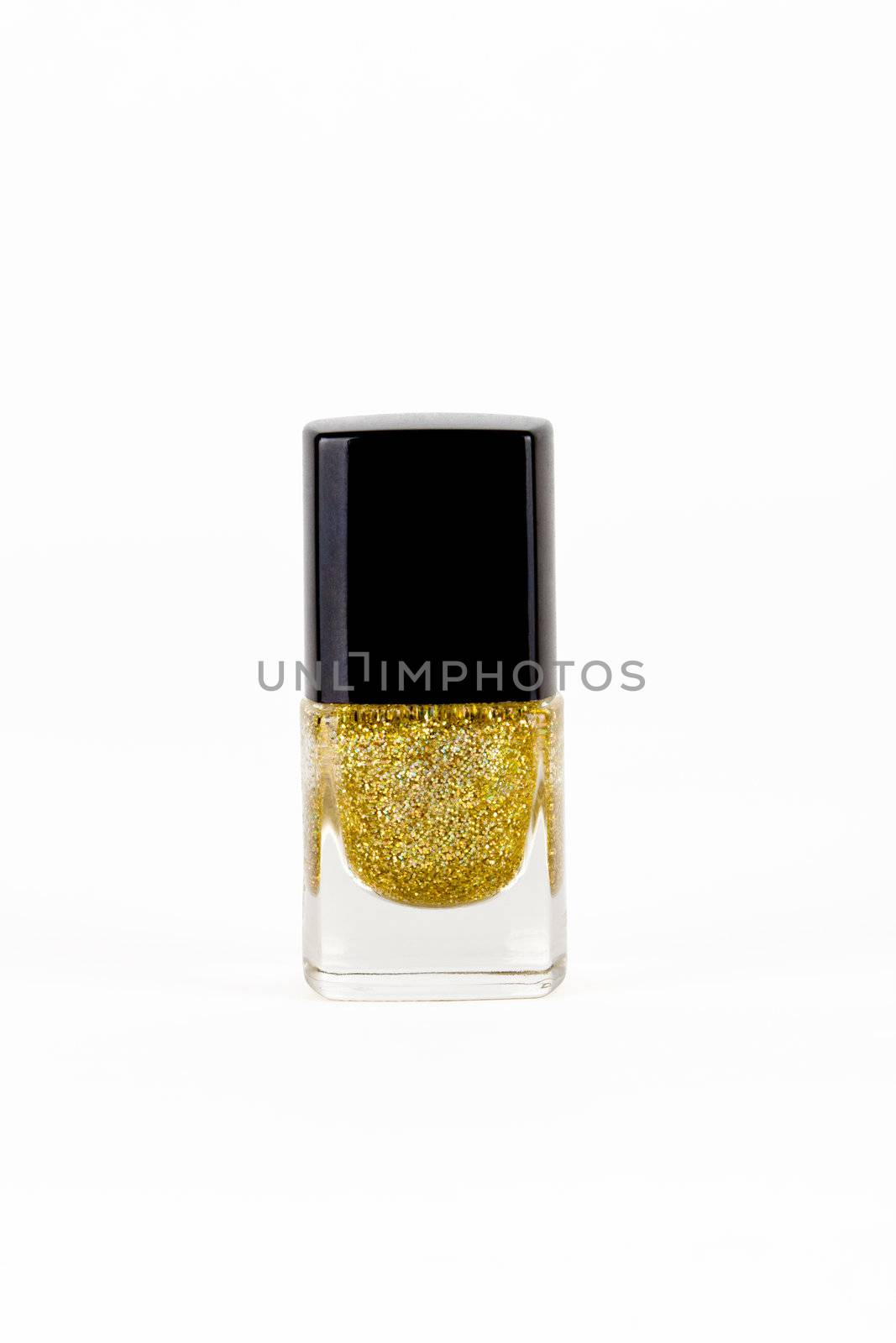 Golden nail polisher