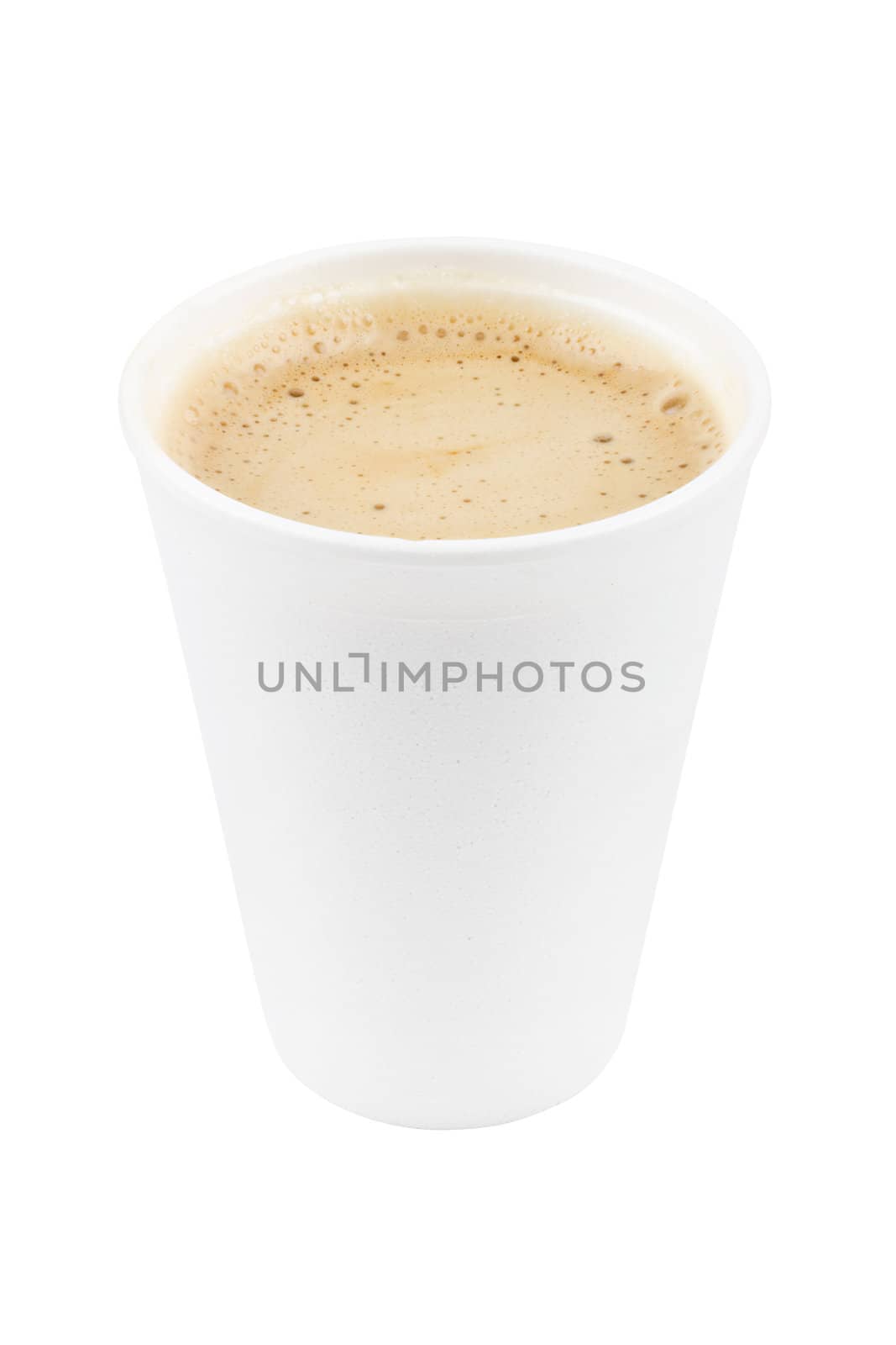 paper coffee cup with coffe