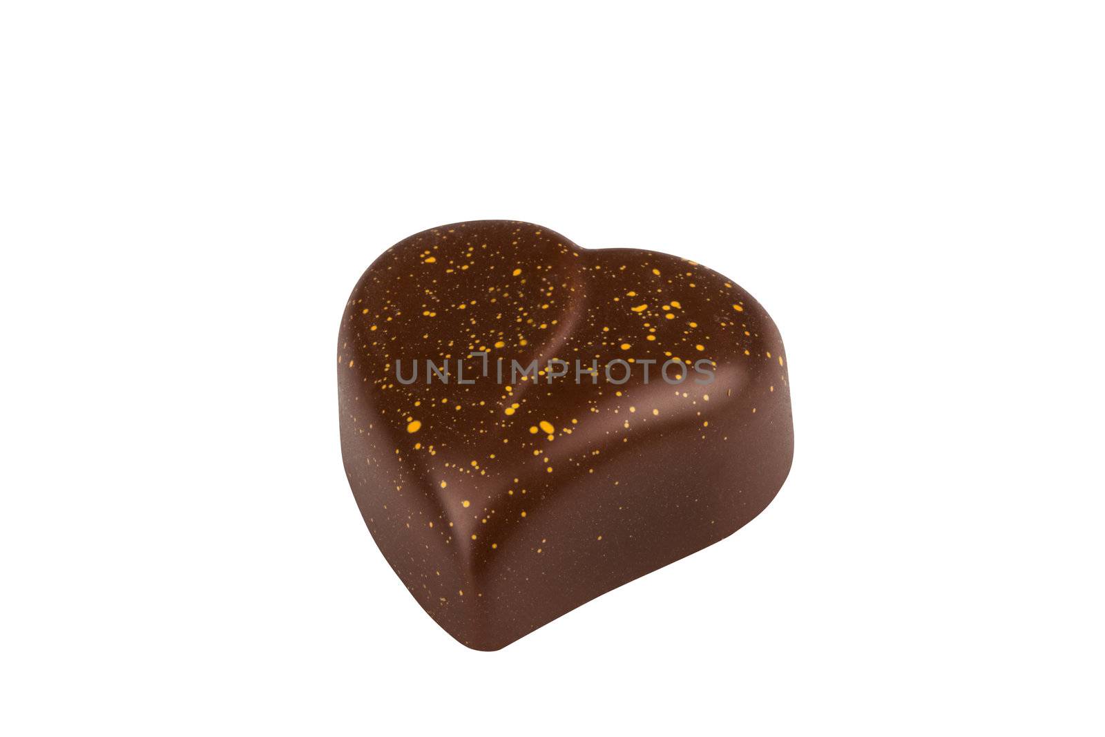 Delicious dark chocollate on white background