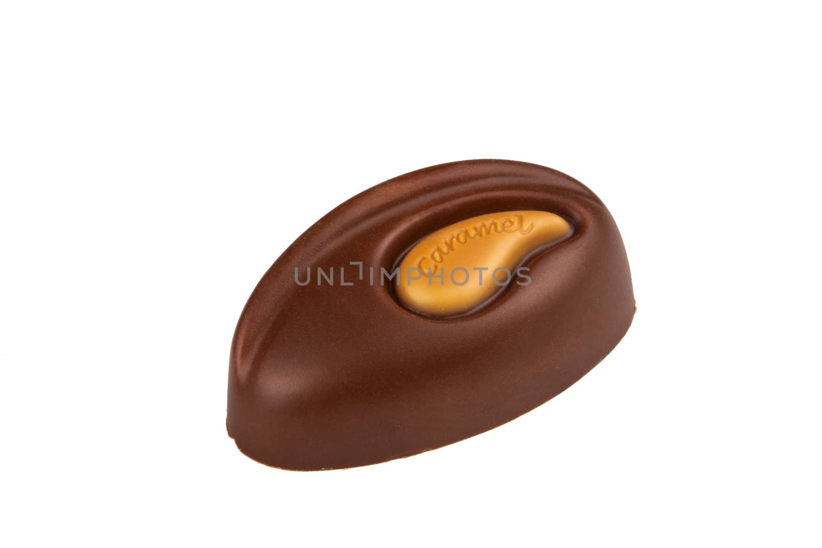 Chocolate candy, isolated on white
