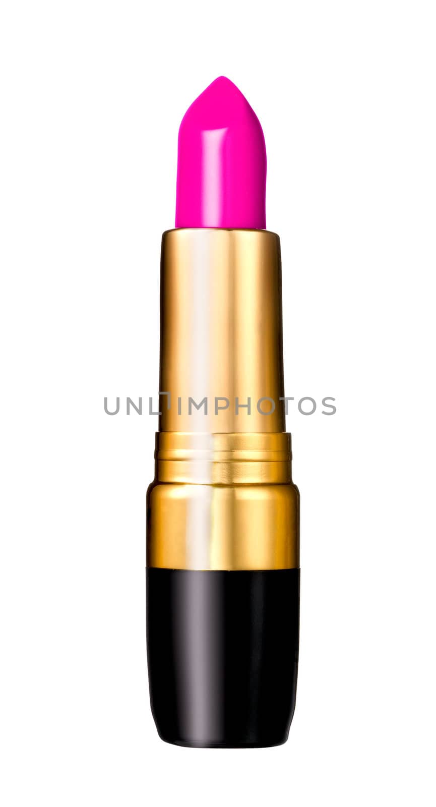 purple lipstick isolated on white