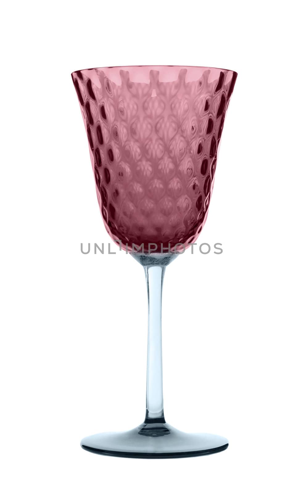 Empty wine glass. isolated on a white background