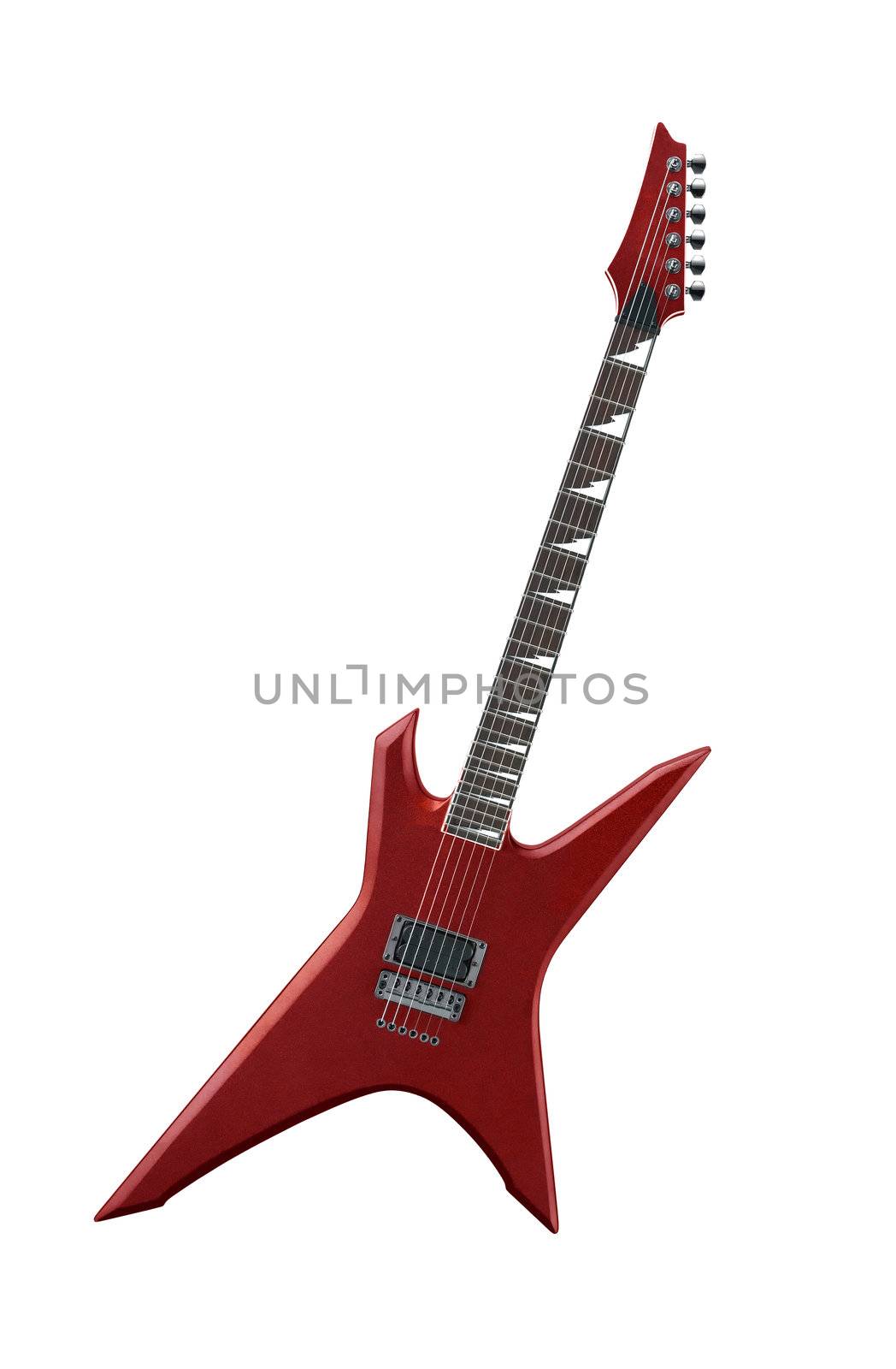 Red guitar