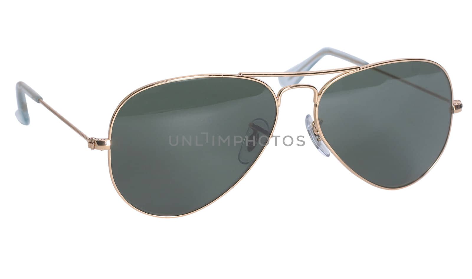 Aviator sunglasses isolated on white background