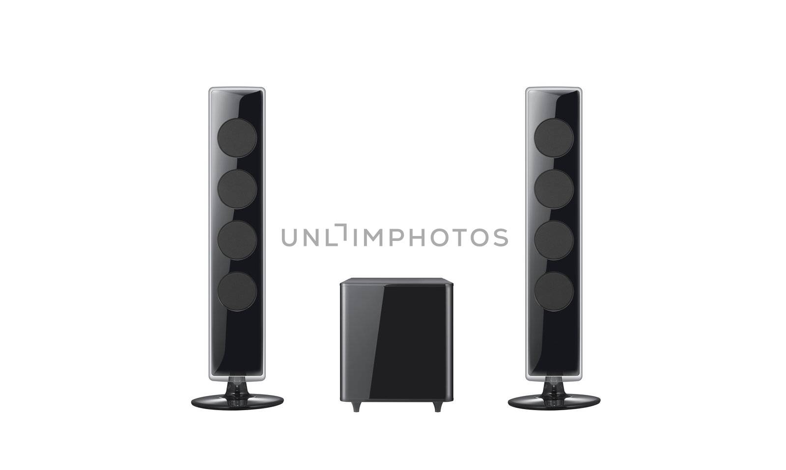 columns on a white background