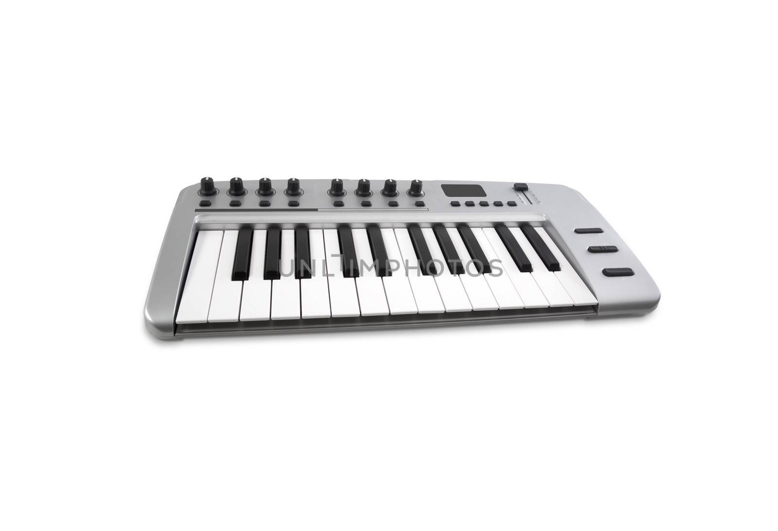 electronic musical keyboard synthesizer