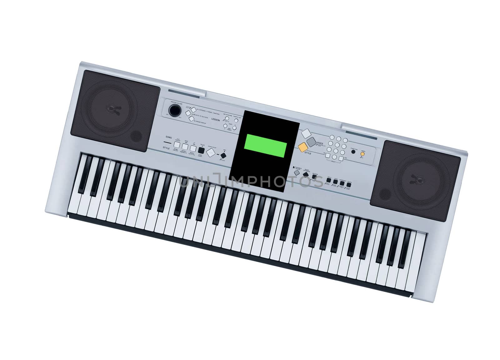 Synthesizer isolated on white background