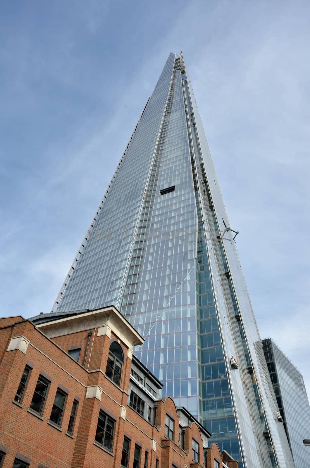 looking up at the shard london