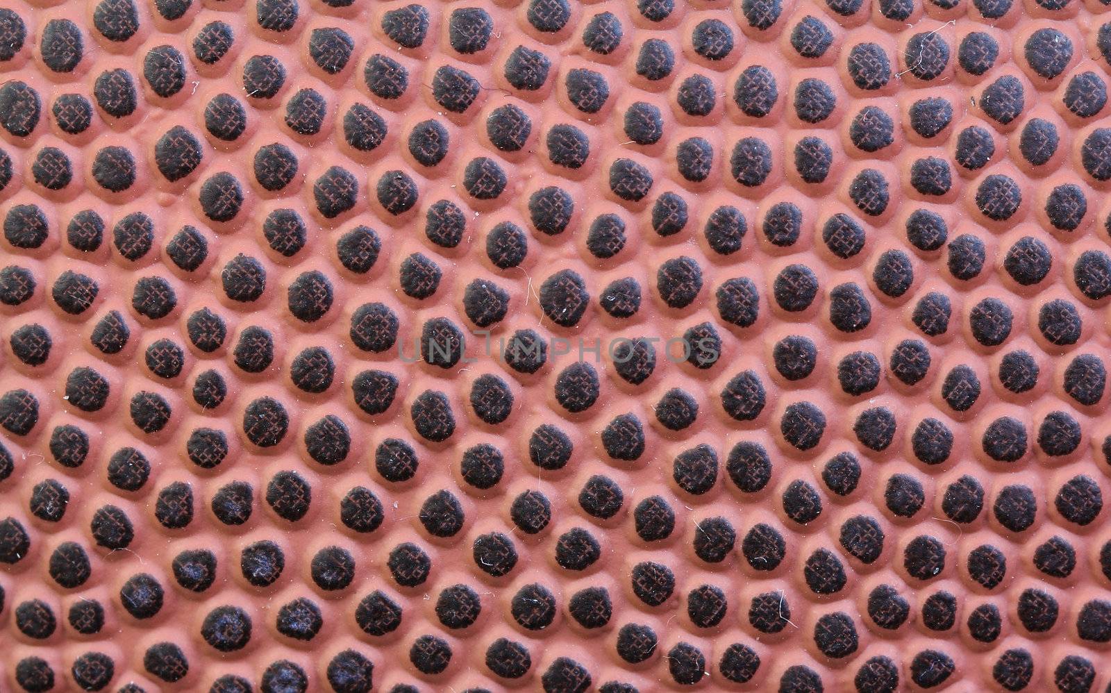 Macro of the skin of a composite football