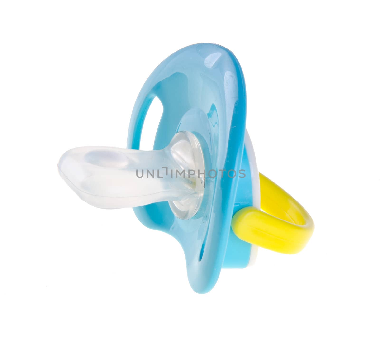 baby dummy silicone on a background