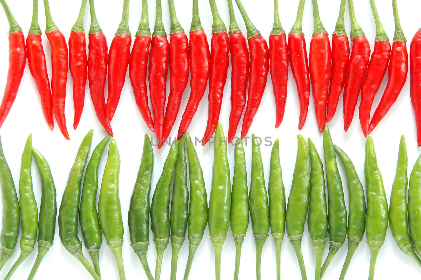 red and green chili