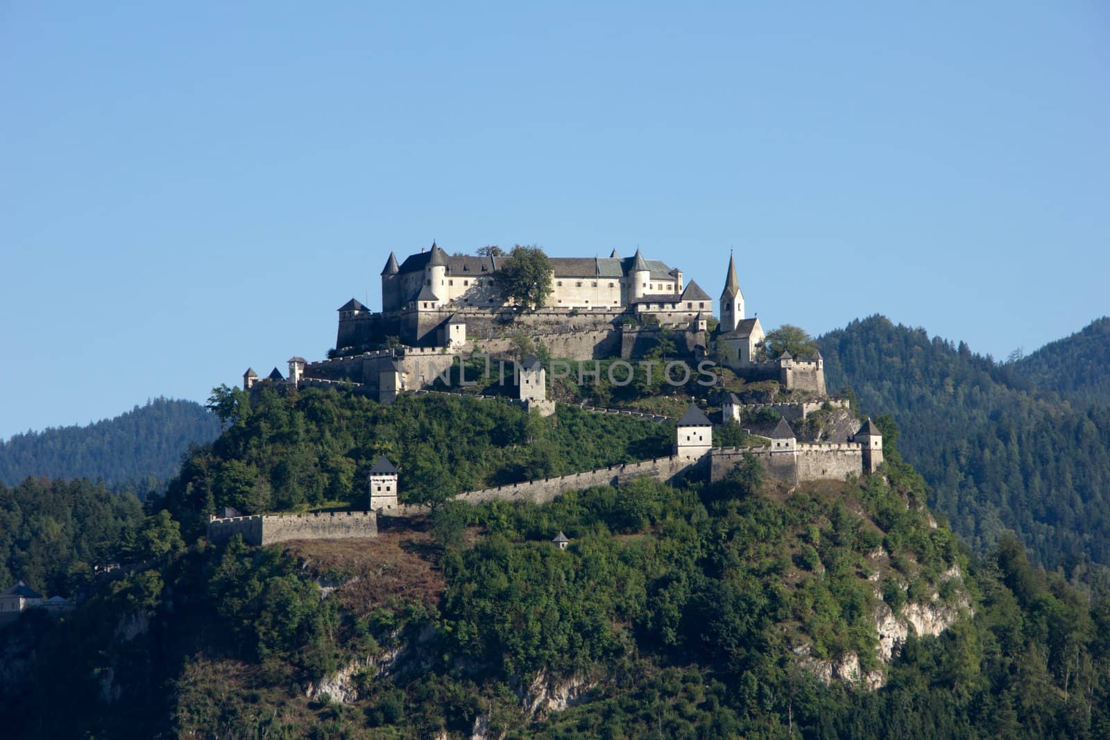 A beautiful castle in the landscape by gwolters