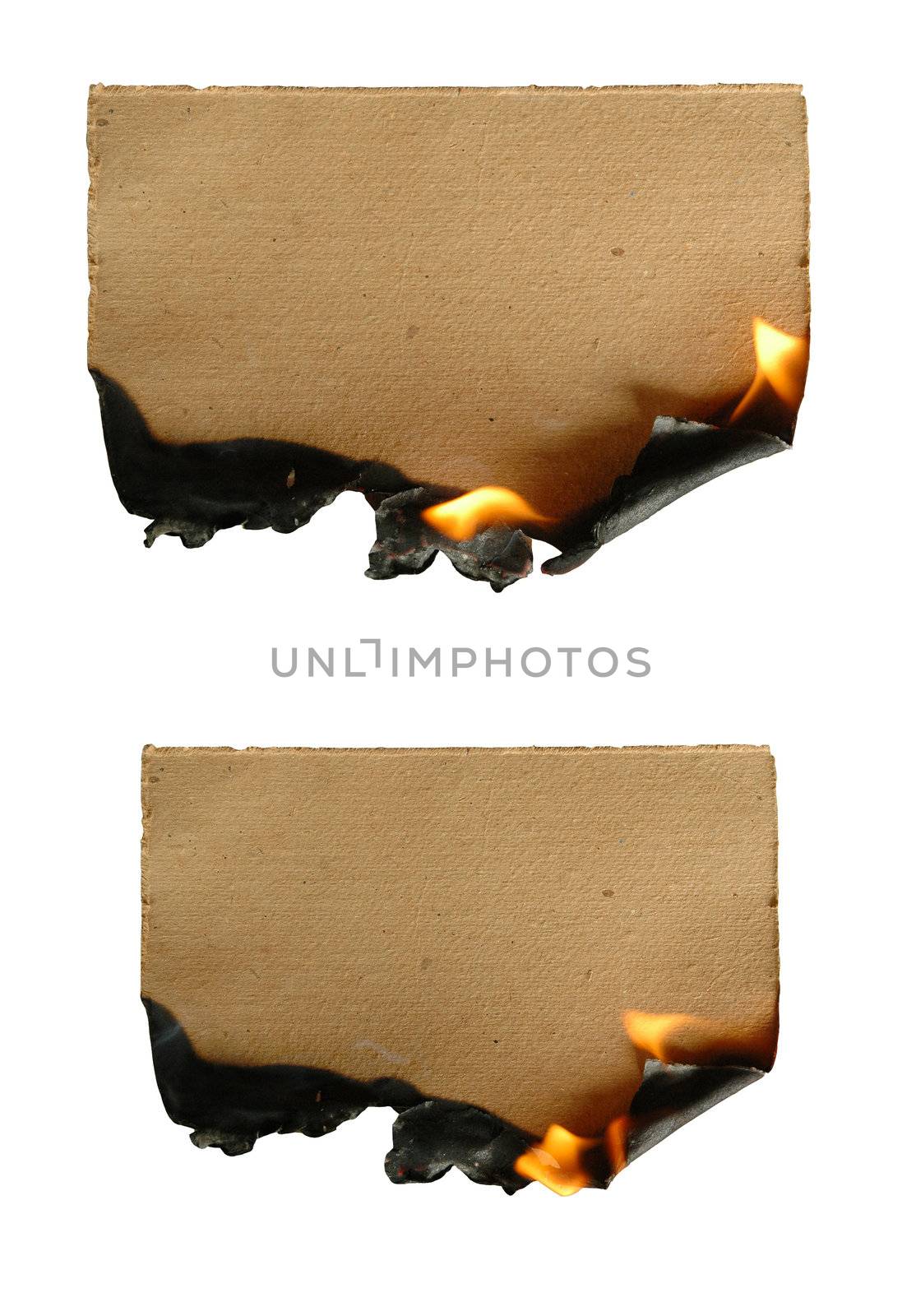 burning paper