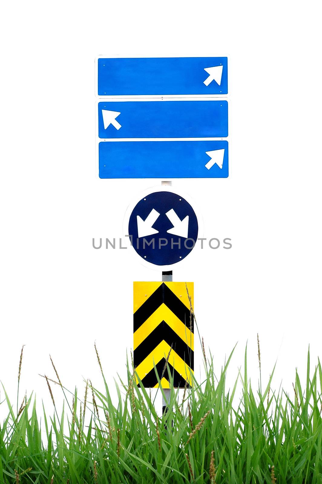 road sign isolated by anankkml