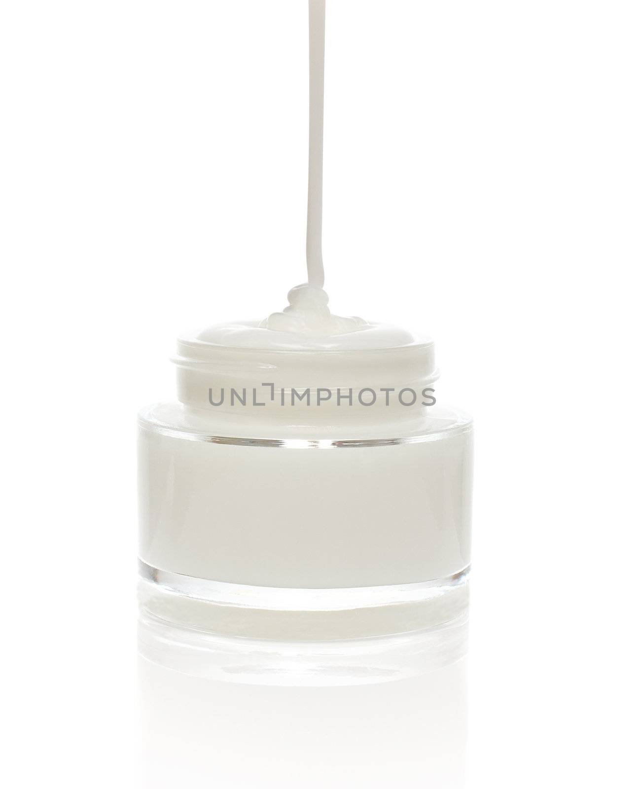 Face care isolated on the white background.