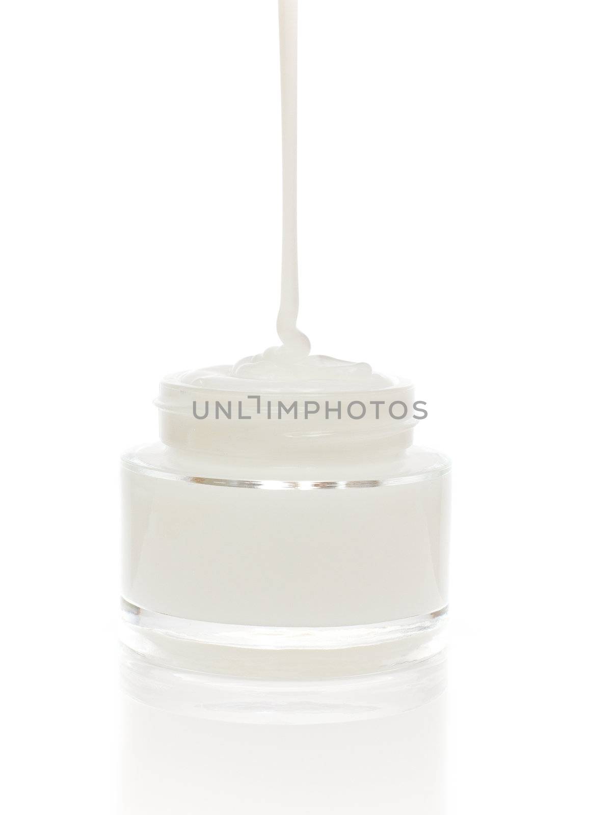 Face care isolated on the white background.