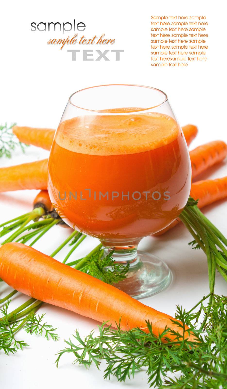 carrots and carrot juice by oleg_zhukov