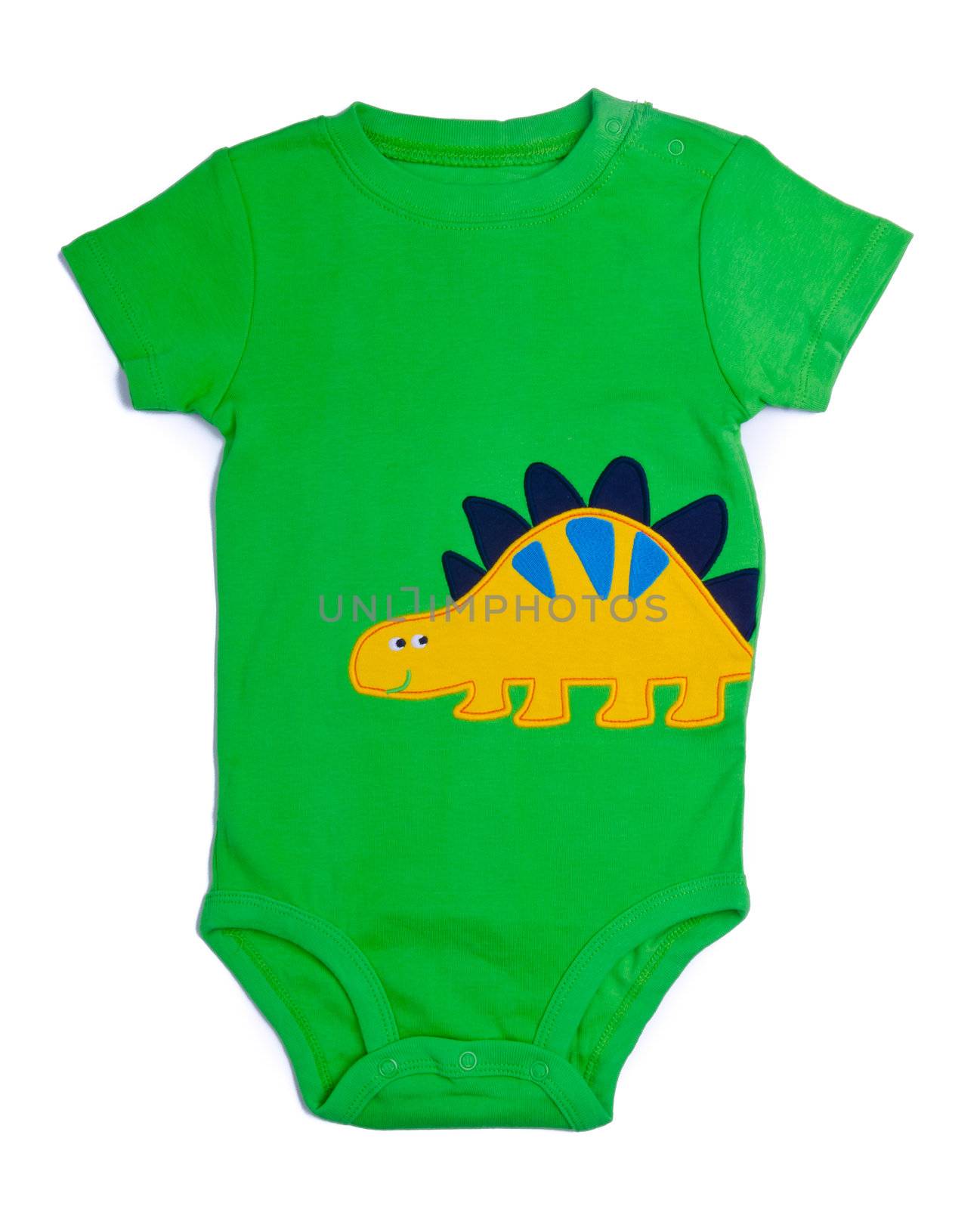 Baby. One Piece Baby Onesie Outfit with Short Sleeves and Snap Front