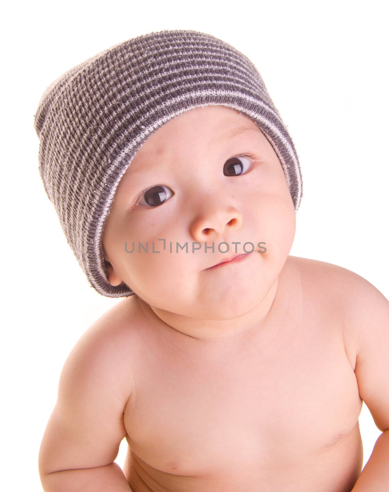 baby. closeup portrait of asian baby boy  by heinteh