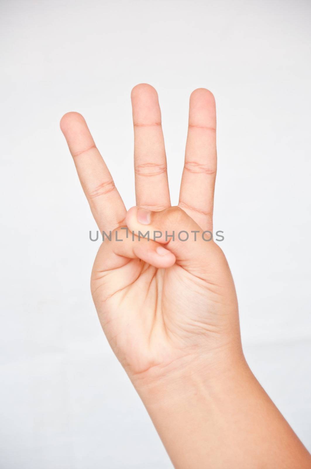 three  finger from children