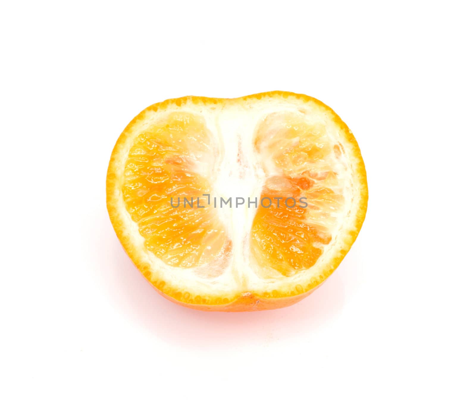 Mandarin isolated on white background 