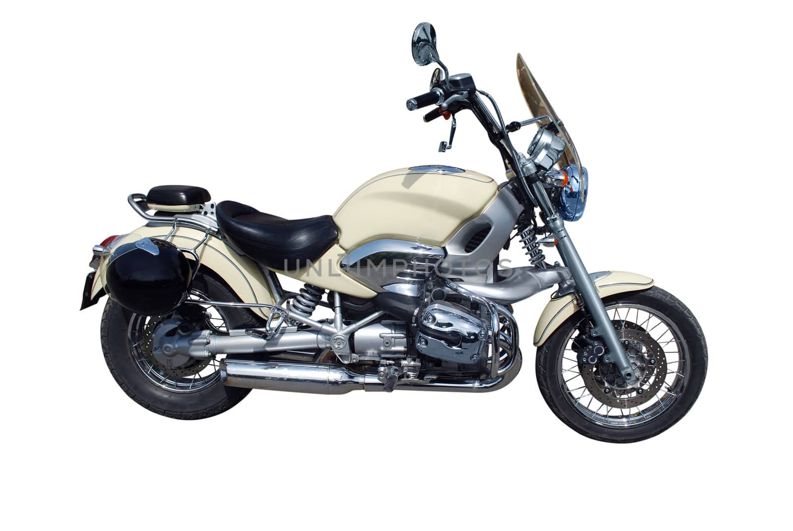 Motorbike isolated on white background