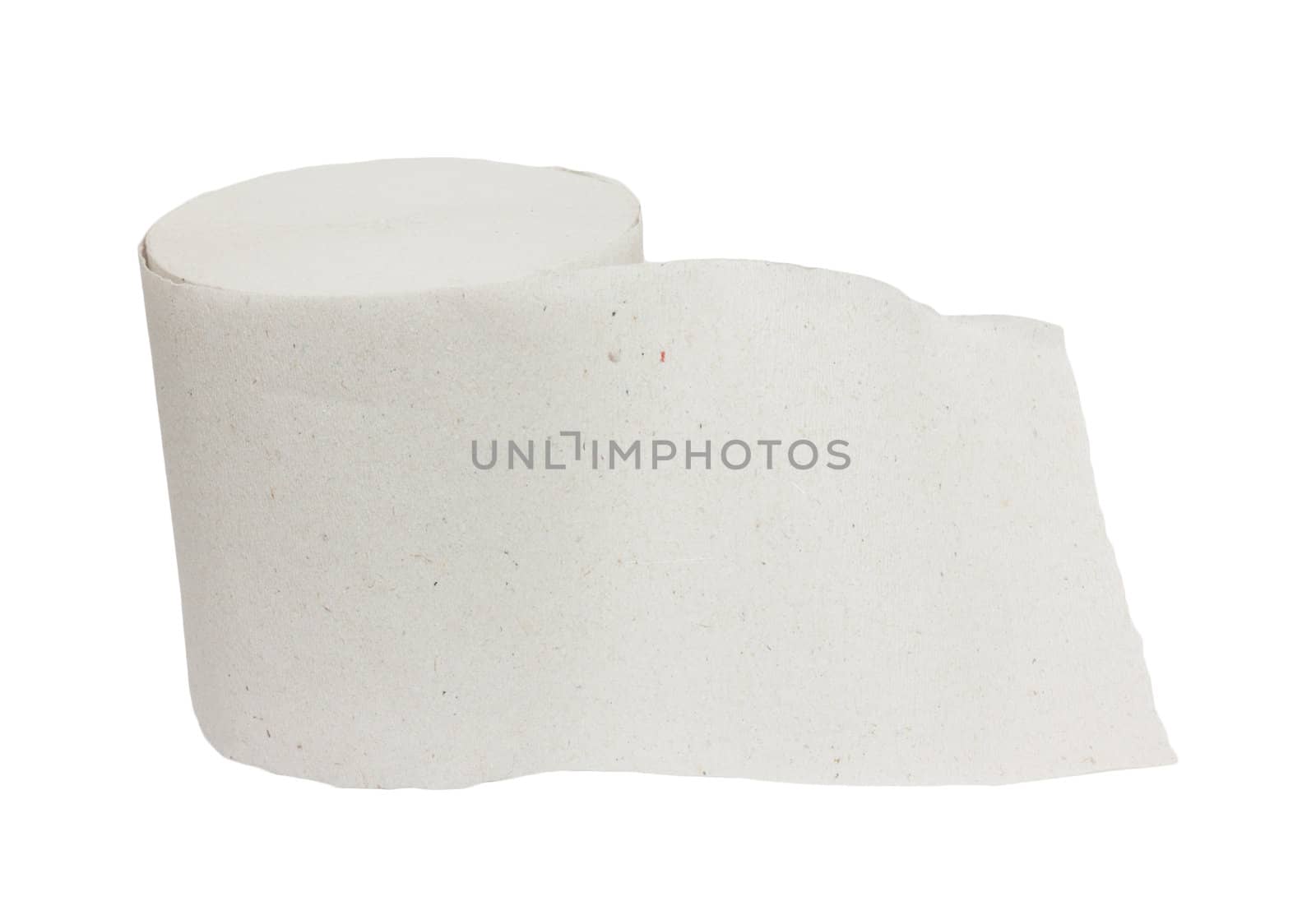 toilet paper on a white background by schankz