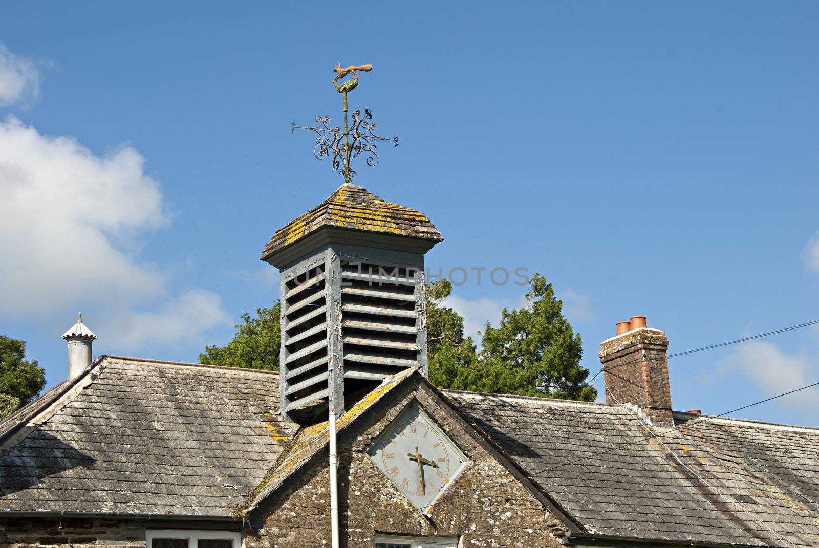 A Fox Weathervane and Clocktower
