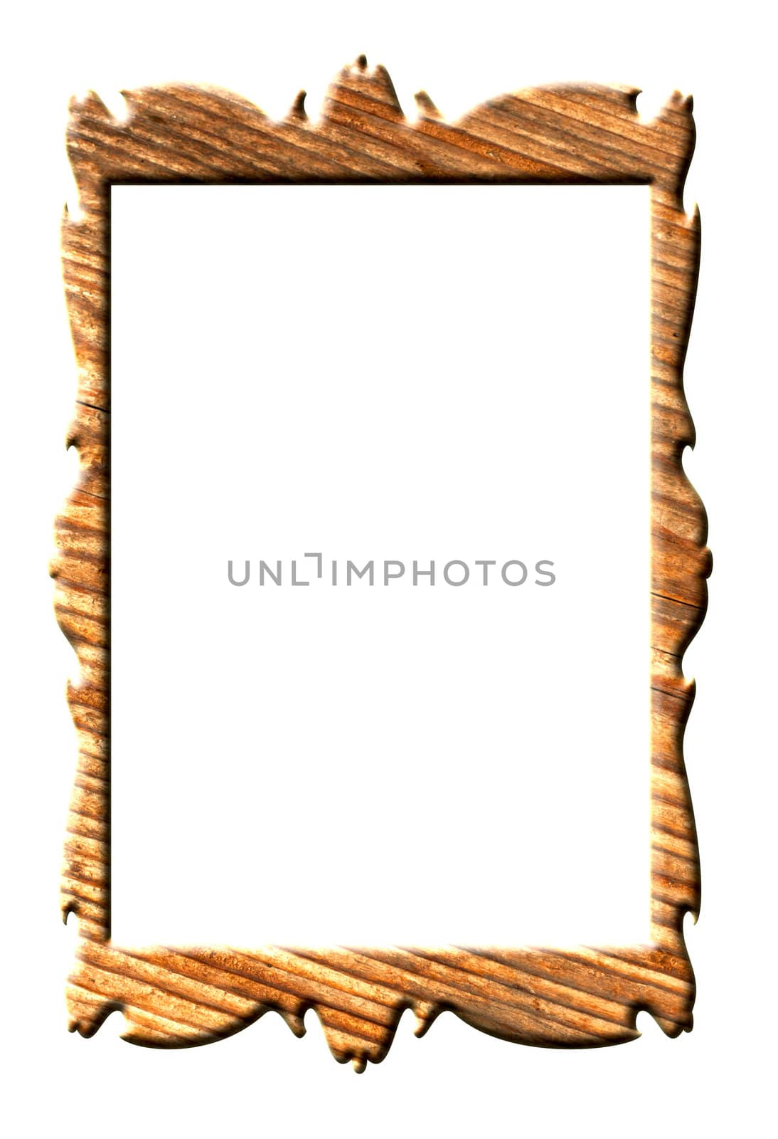 wooden frame for painting or picture on white background with cl by schankz