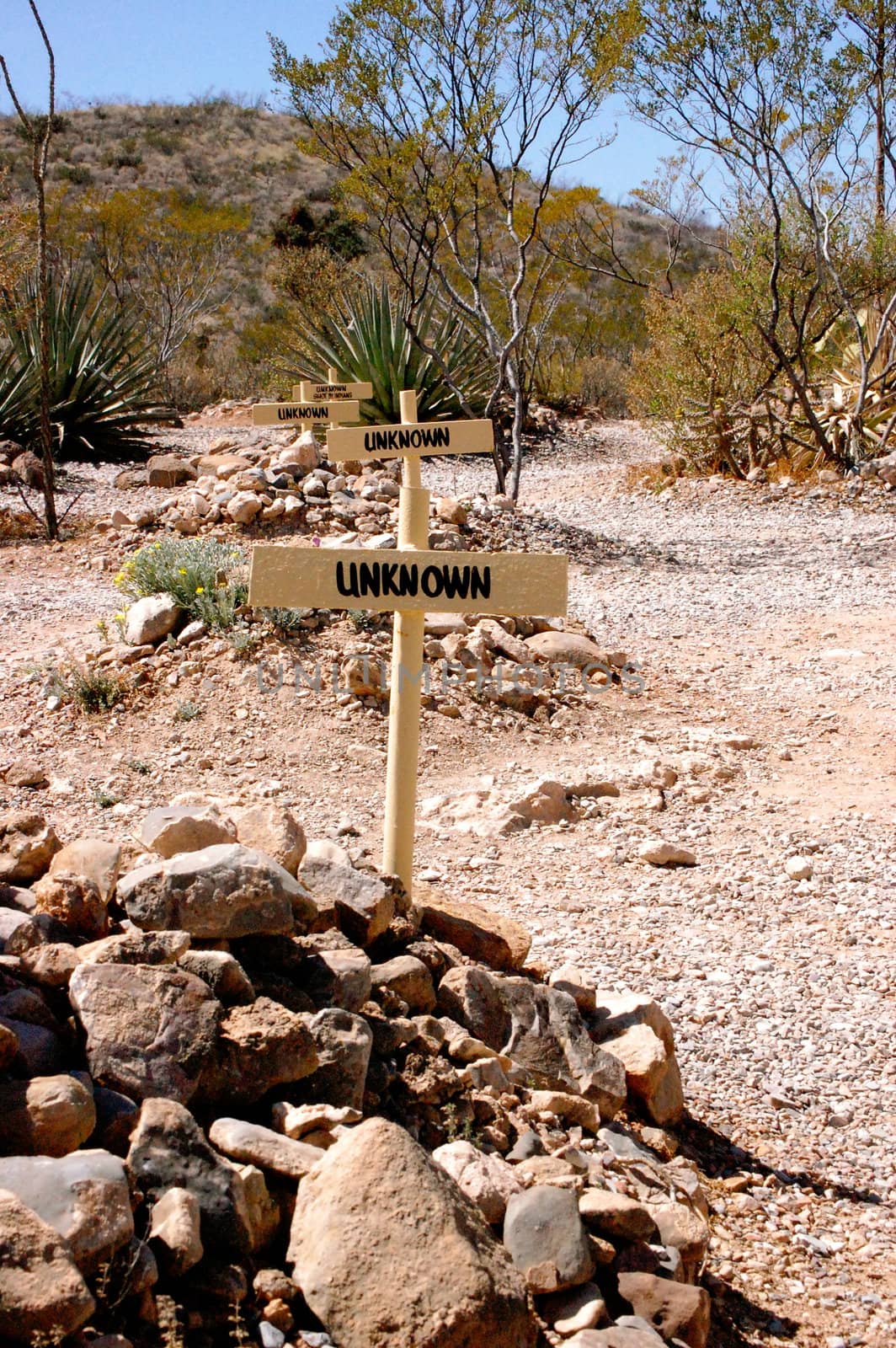 Tombstone unknown grave markers