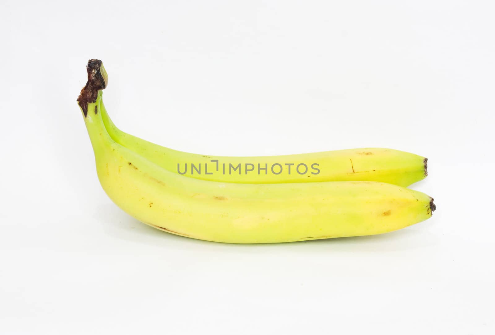 bananas on white background 
