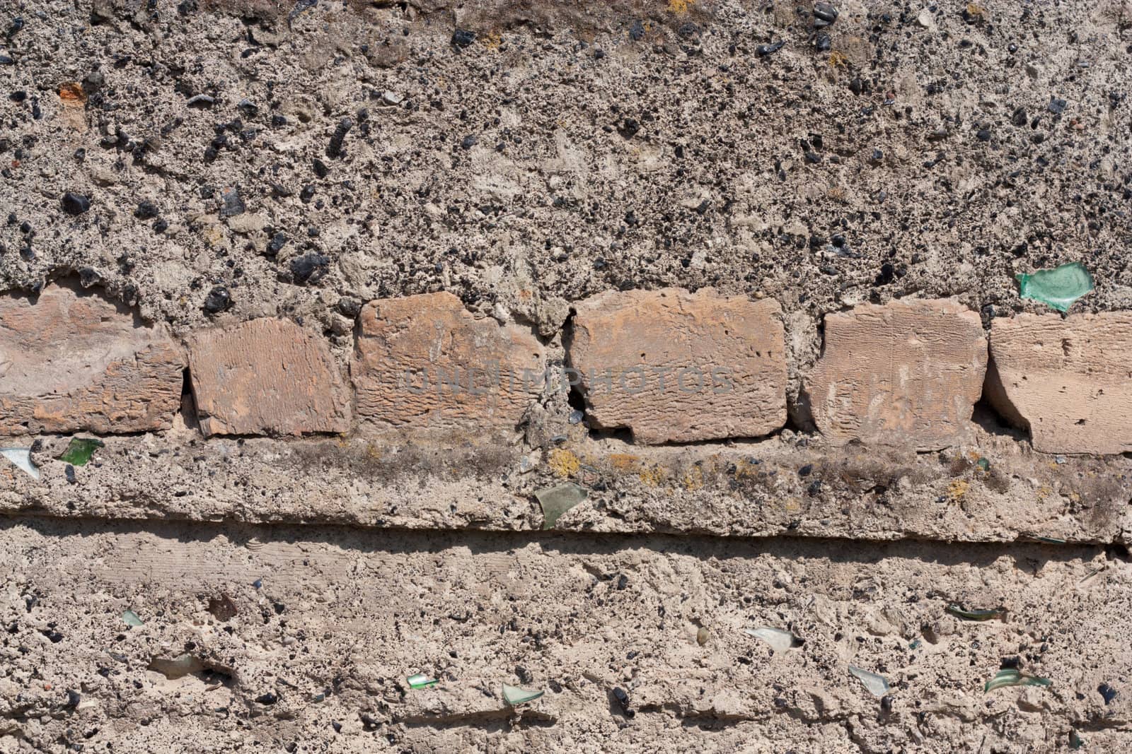 bricks filled in concrete by schankz