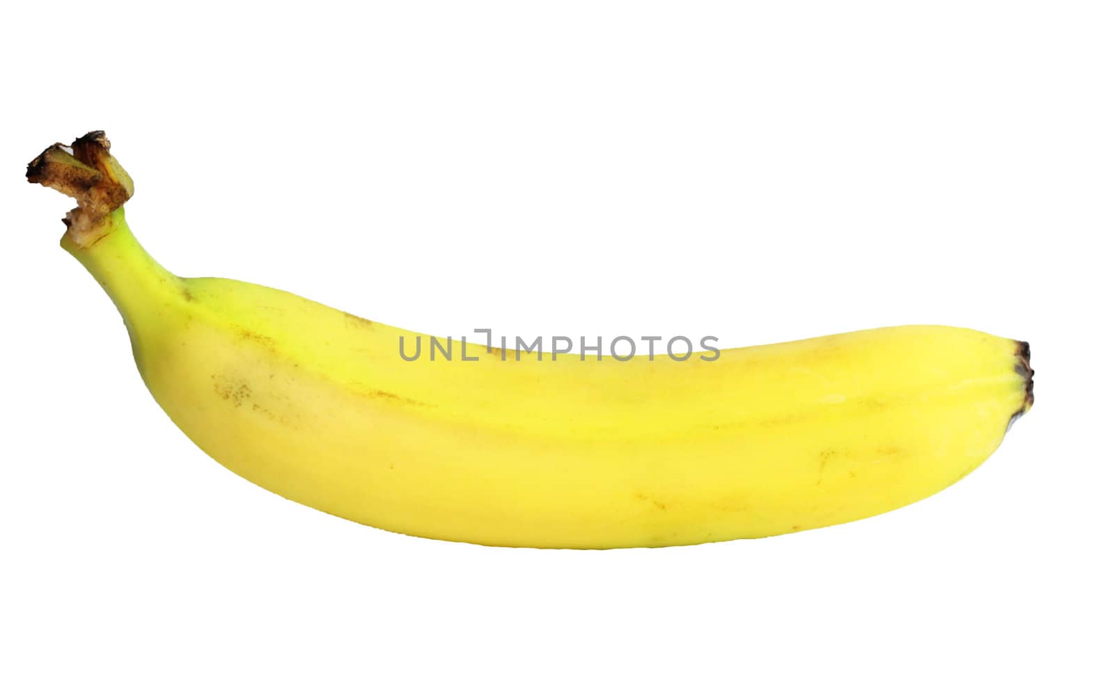 Ripe banana isolated on white background 