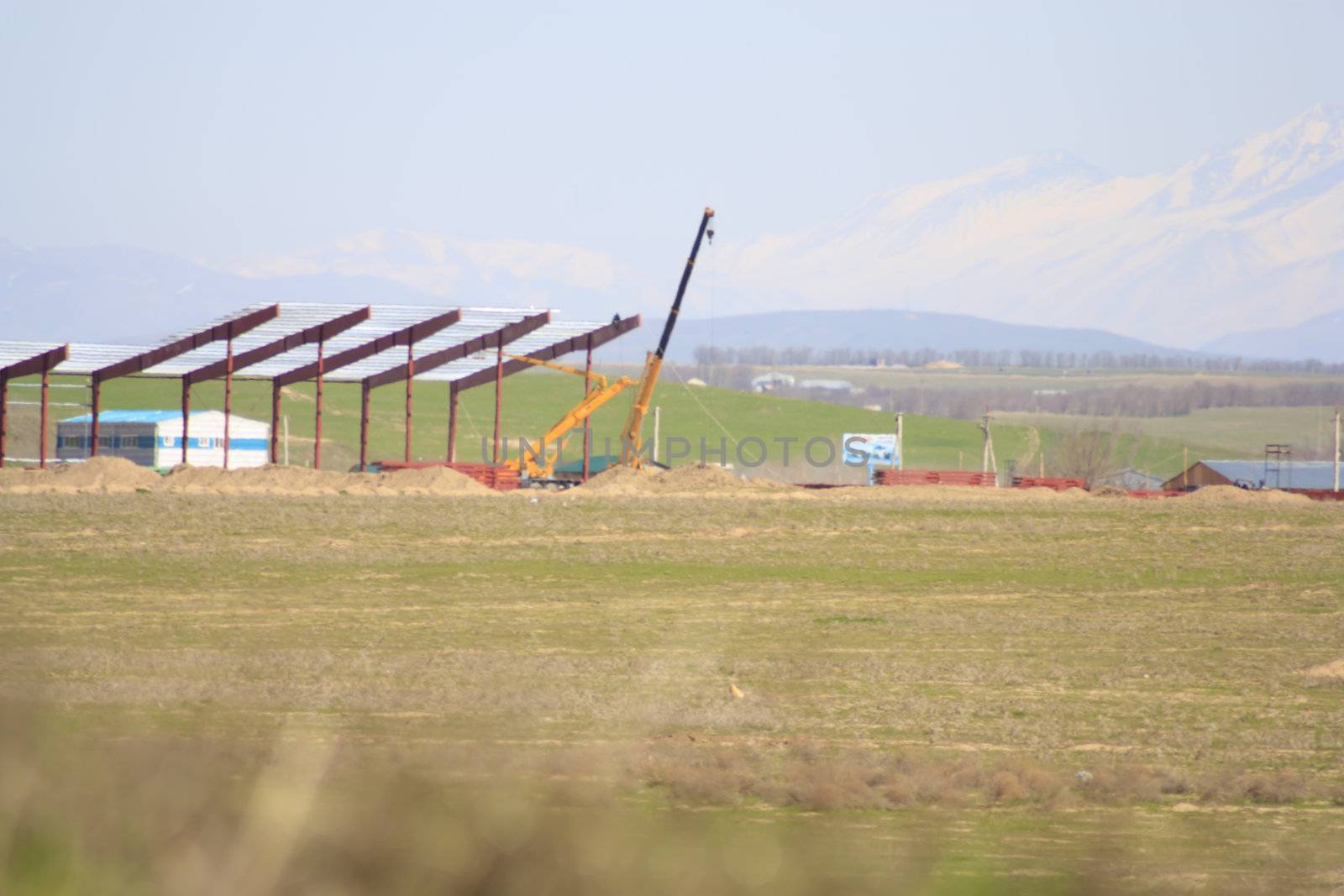 construction of the plant