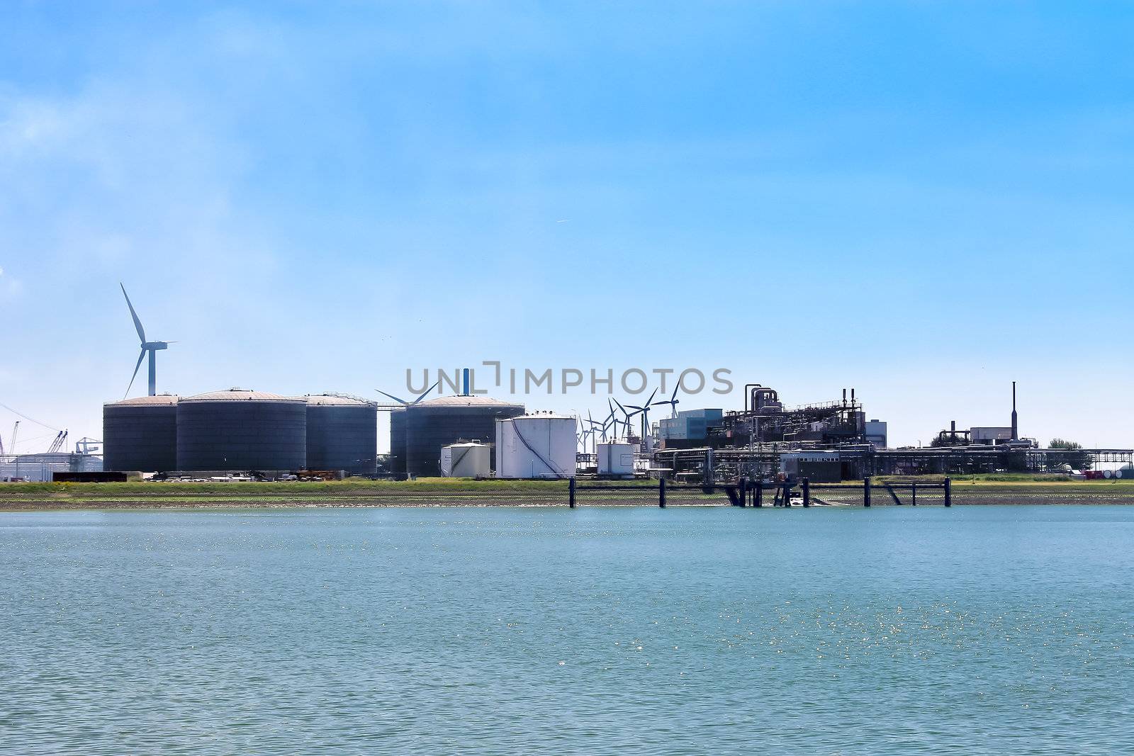 Oil terminal in the Dutch port. Netherlands by NickNick