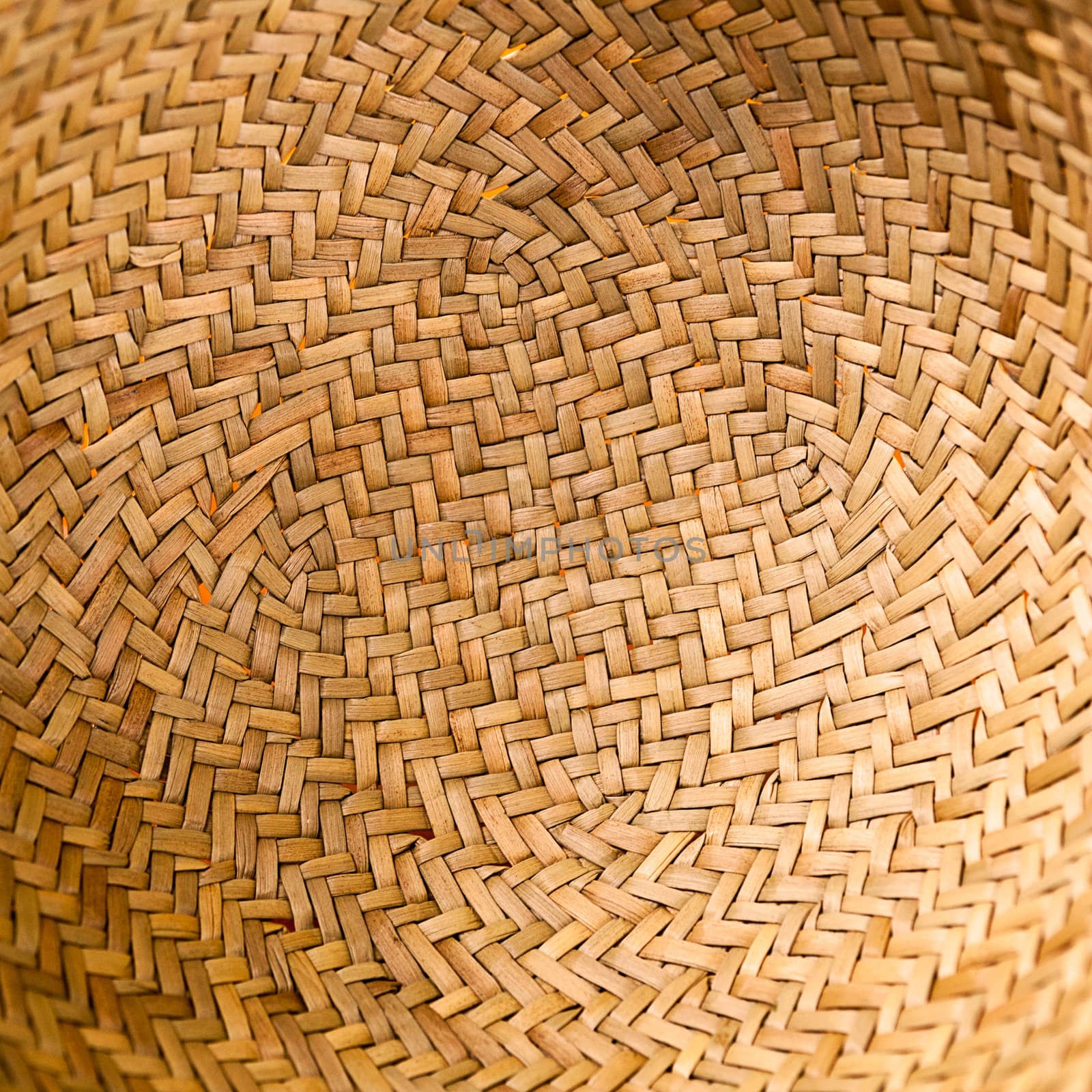 Background. Wicker texture close-up photo. Circle