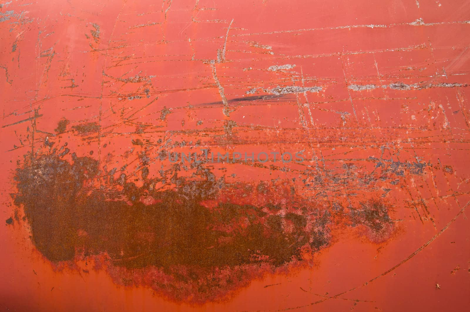 Rusty red metal tank texture and details