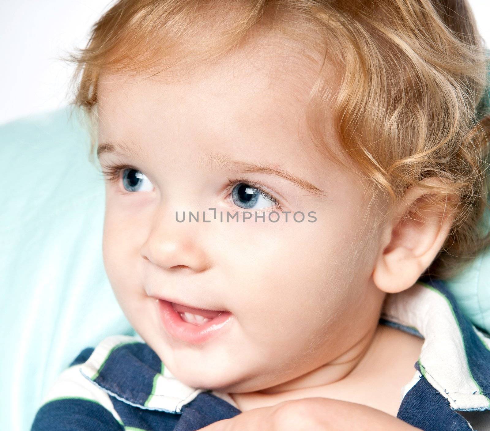 Little Boy on a white background