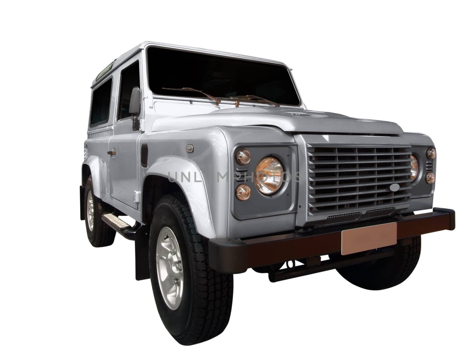 4x4 off road vehicle isolated on white
