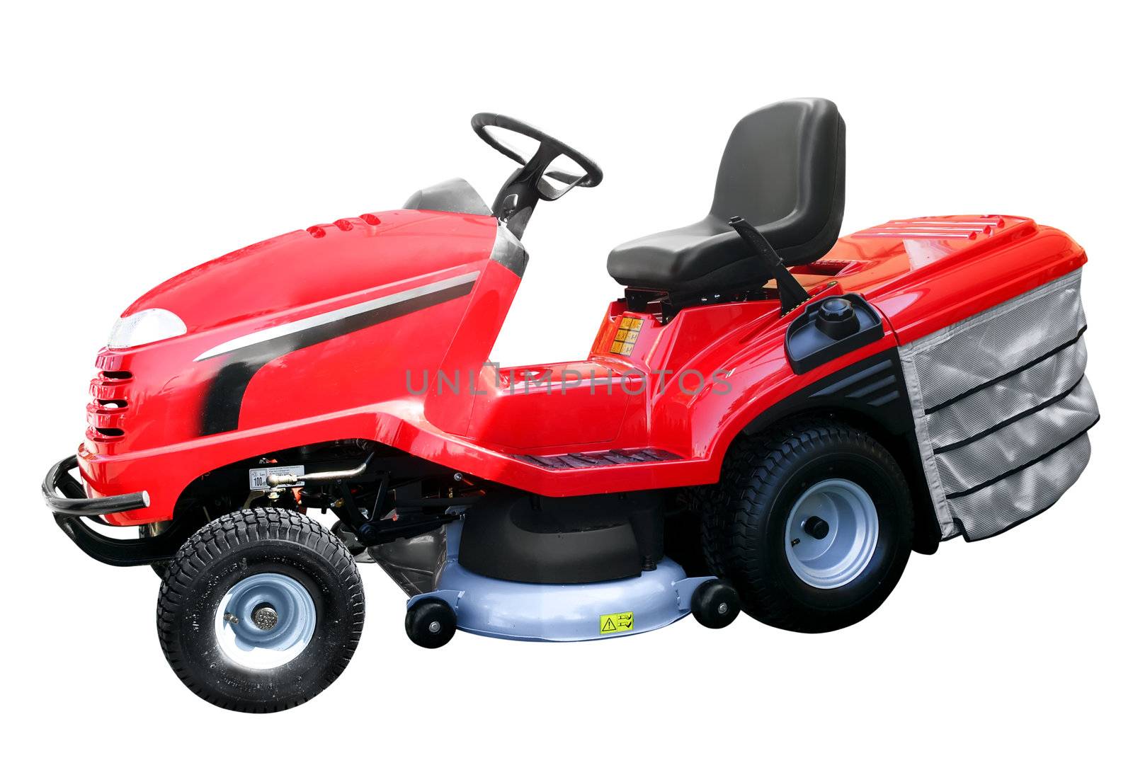 Lawnmower isolated on white background