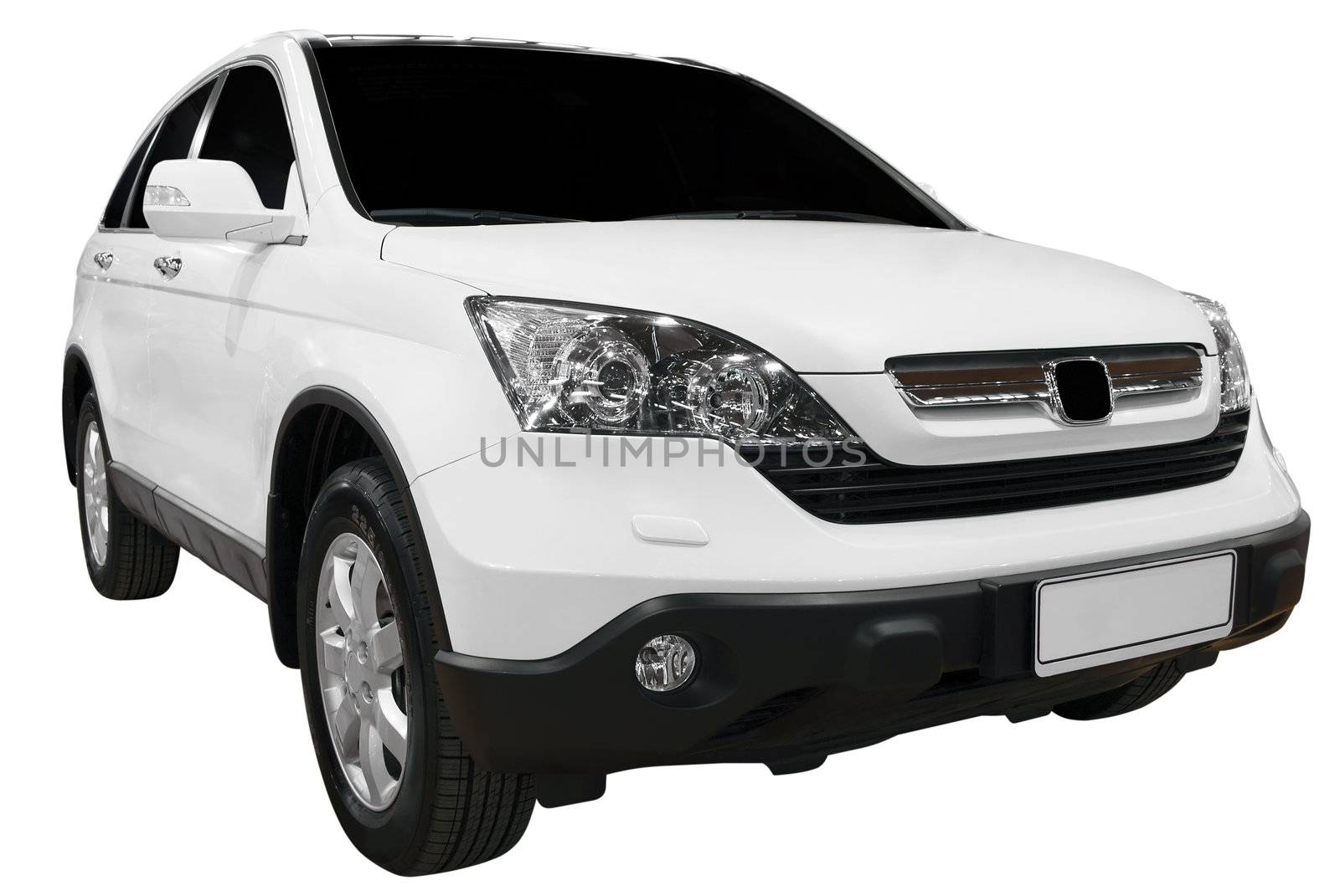 Off-road 4x4 suv isolated