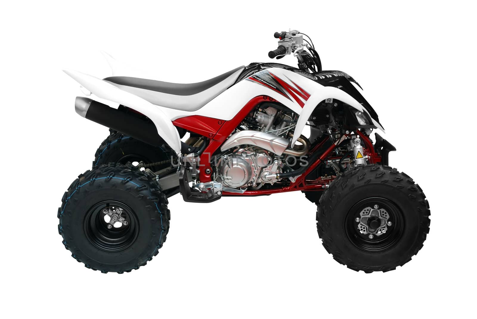Atv quadbike isolated on white background