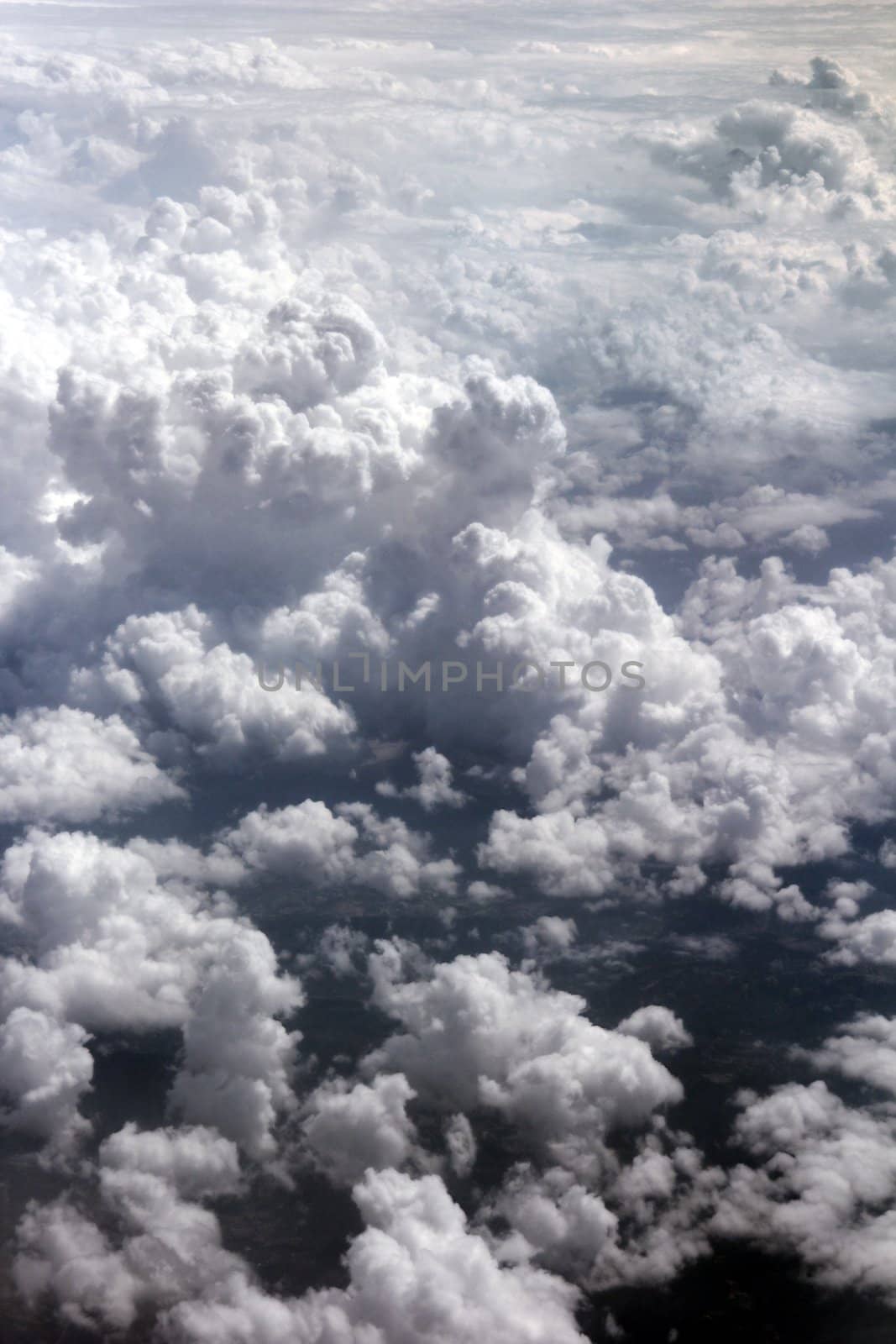 clouds on the sky from above by Hasenonkel