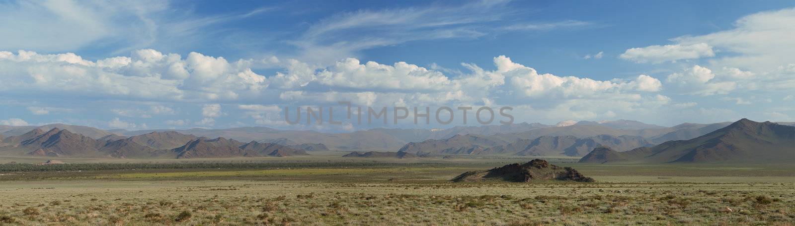 Altai mountains. Beautiful highland landscape. Mongolia