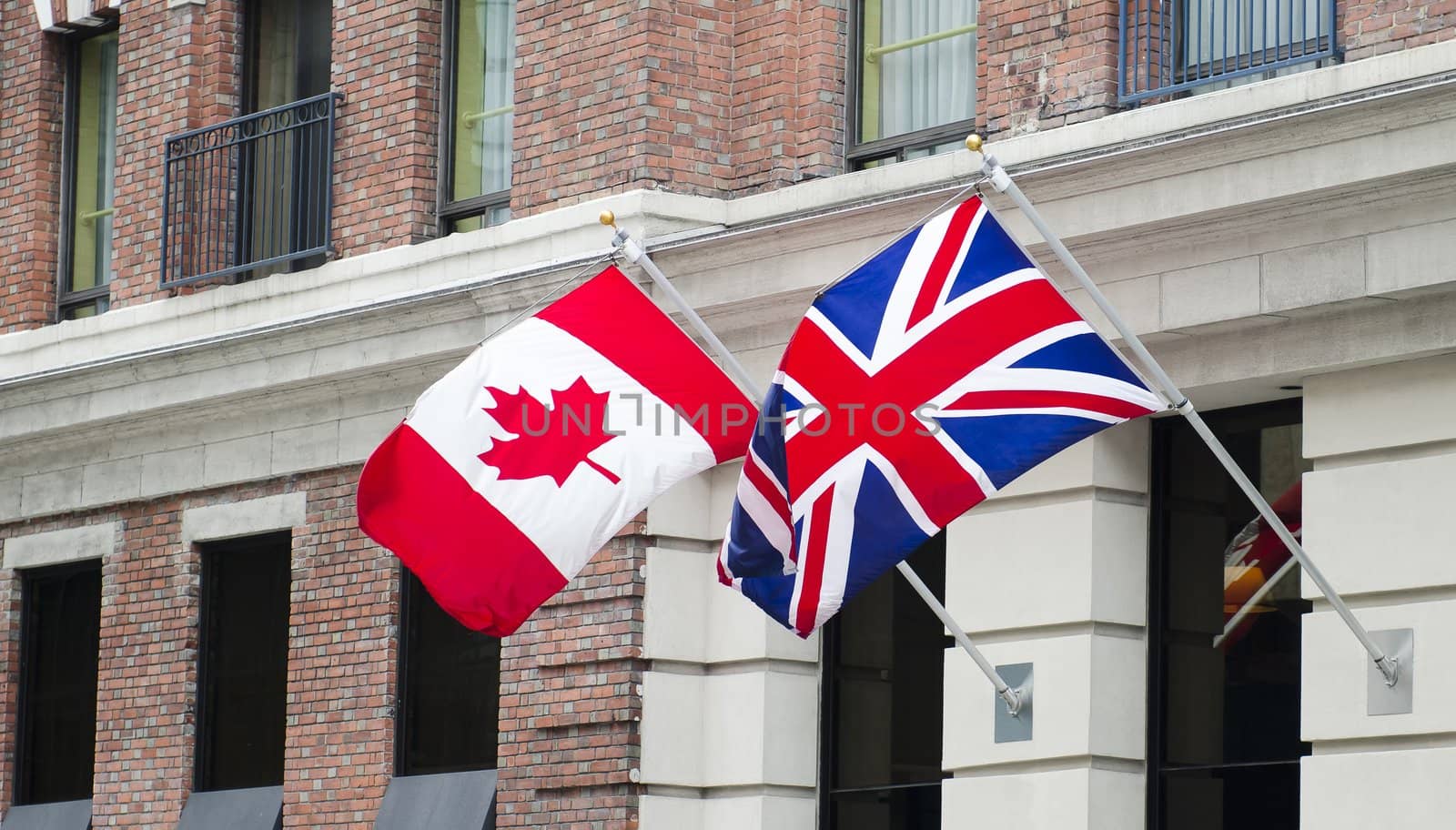 Canada Britain Flags by michelloiselle