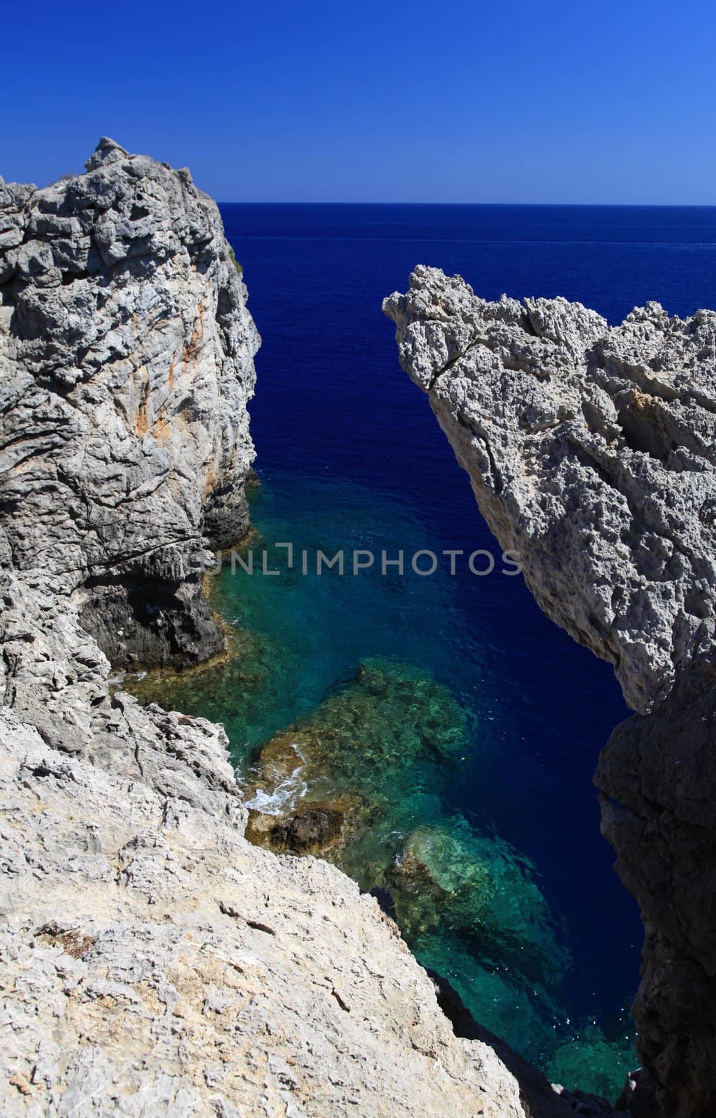 Secret cove Rhodes Greece by olliemt