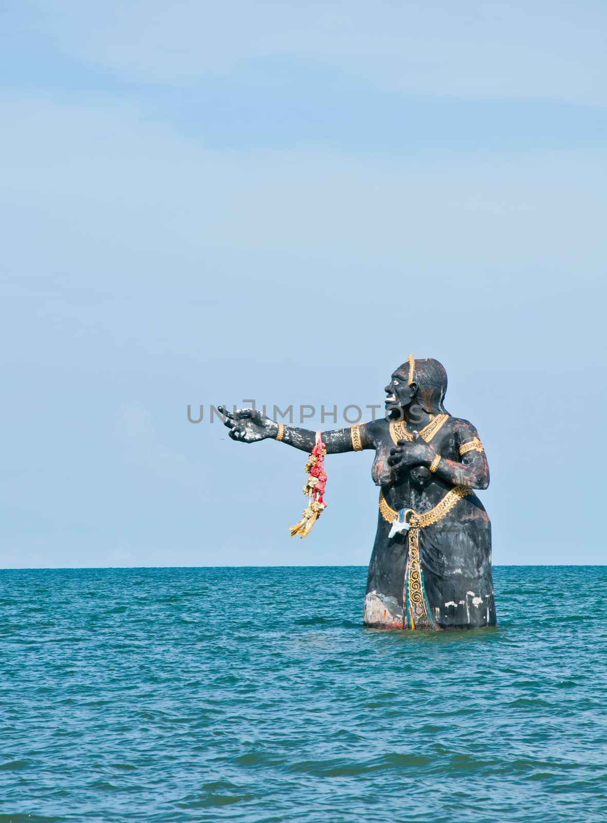 sculpture in sea thailand