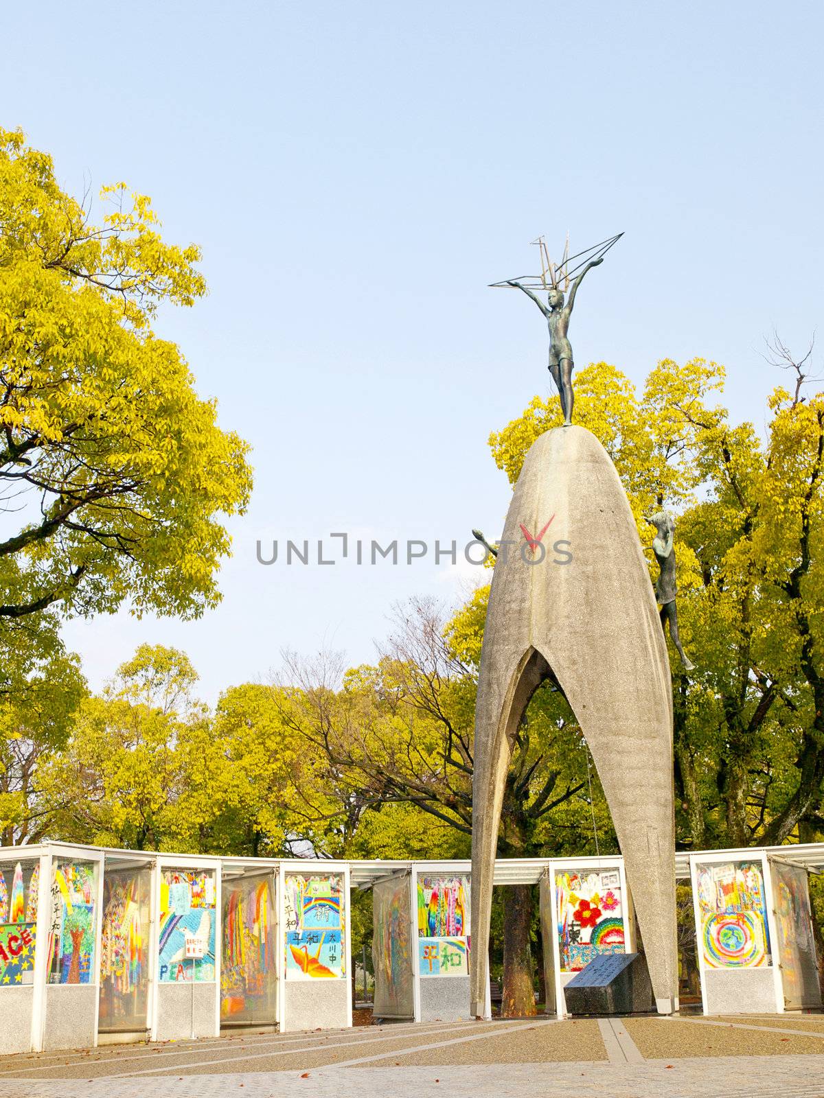 Children's Peace Monument in Peace memorial park, Hiroshima, Japan