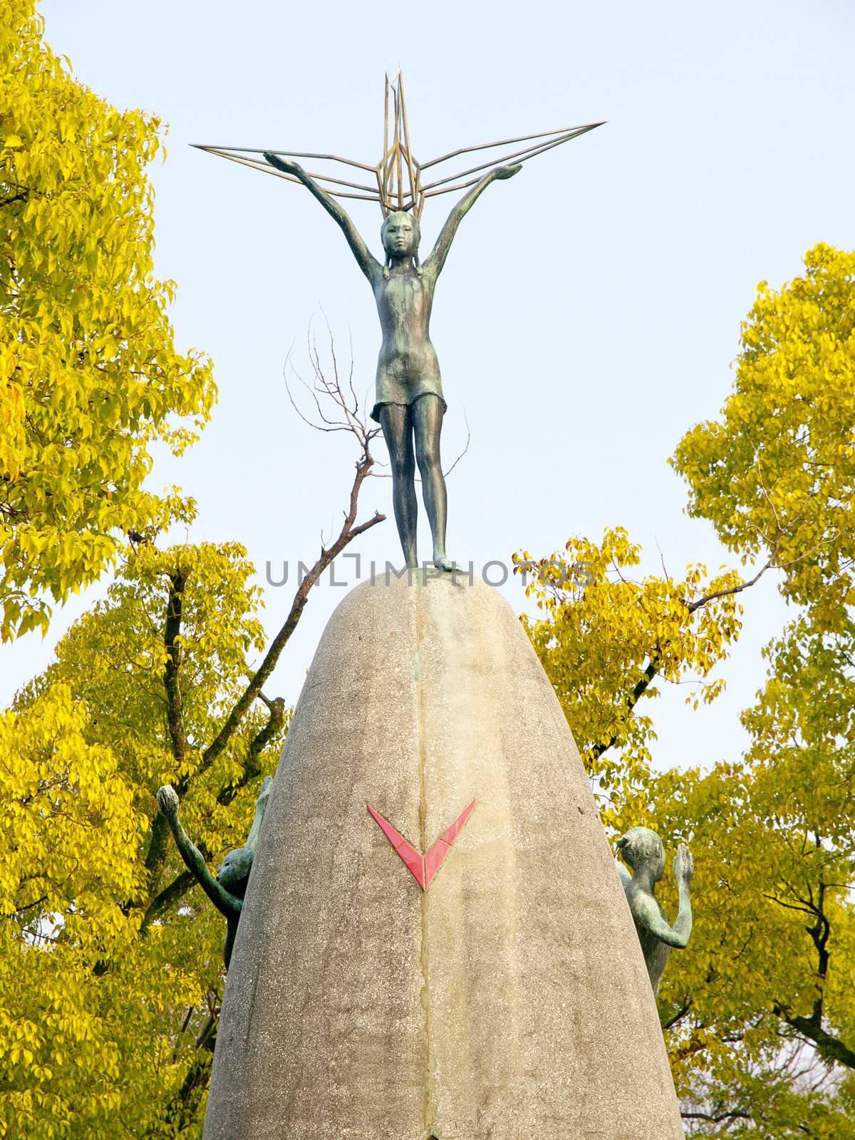 Children's Peace Monument in Peace memorial park, Hiroshima, Japan