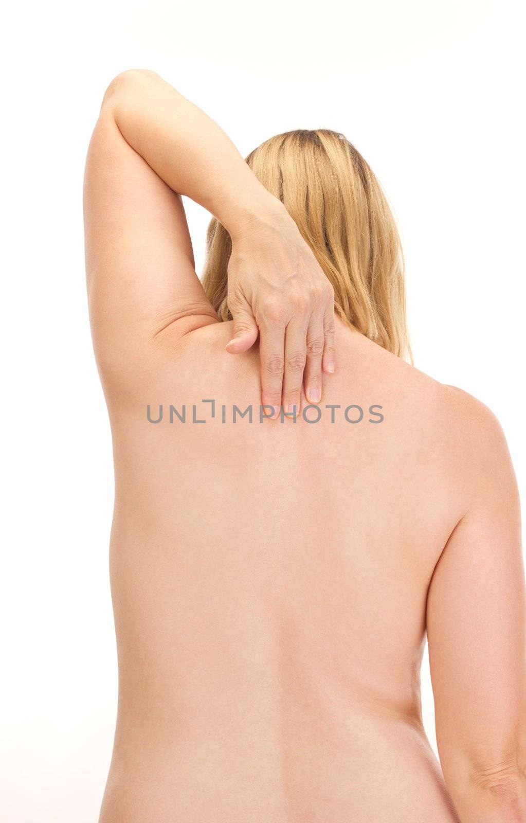 Woman having a backache